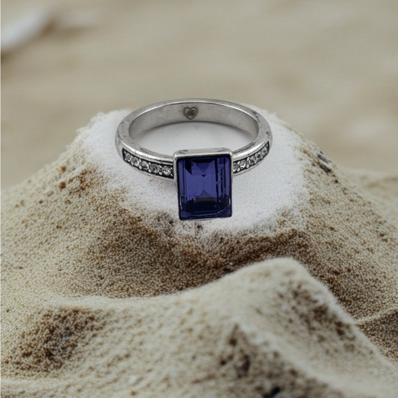 Brighton Silver Ring with Purple Gemstone - Picture 2 of 7